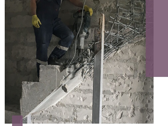Демонтаж металлических и бетонных лестниц в Саратове