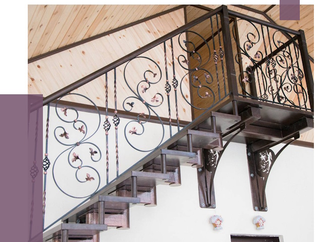 Кованые лестницы в Саратове от 79817 руб. под ключ