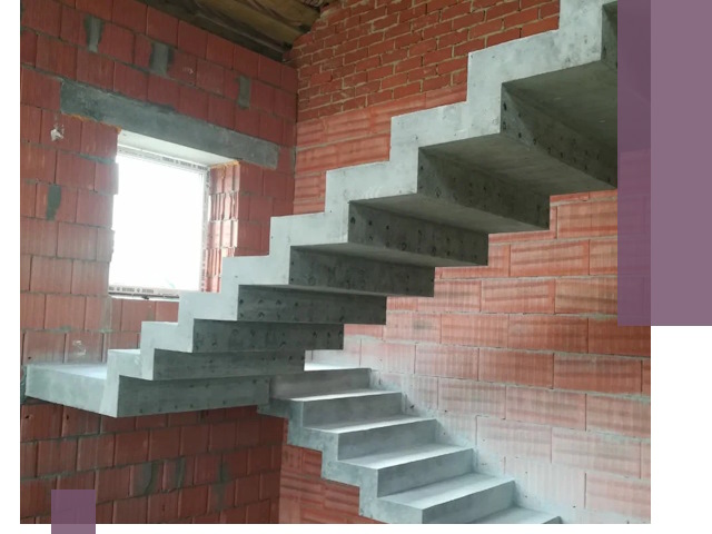 Бетонные лестницы под ключ в Саратове: монтаж, демонтаж, ремонт