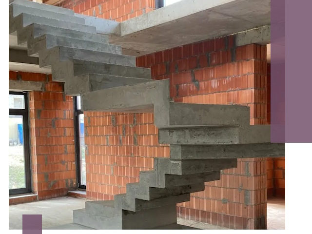 Изготовление бетонных лестниц под ключ в Саратове