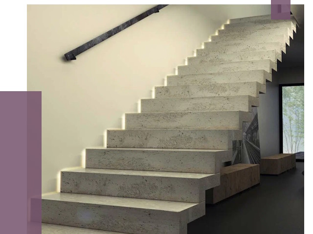 Облицовка бетонных лестниц в Саратове от 4605 руб/м2 