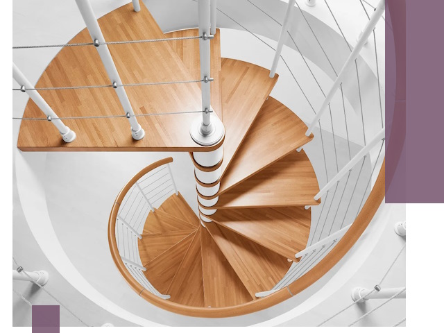 Изготовление винтовых лестниц под ключ в Саратове