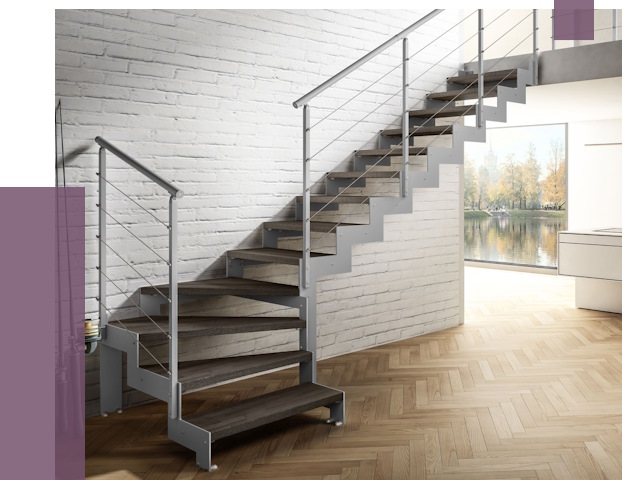 Г-образные лестницы под ключ в Саратове от 37095 руб. | ПРОЛЁТ-Срт