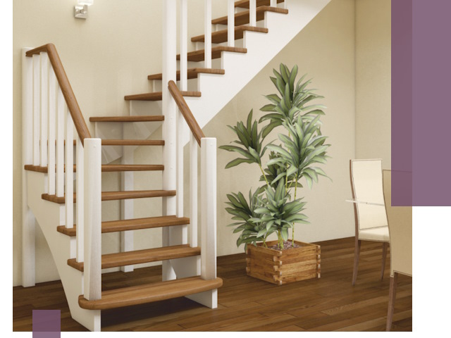 Г-образные лестницы под ключ в Саратове — изготовление и монтаж