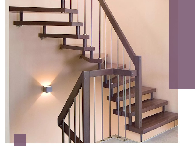 Изготовление лестниц на больцах в Саратове под ключ