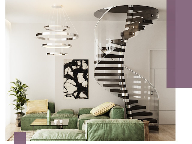 Лестницы для двухуровневой квартиры в Саратове — изготовление и монтаж