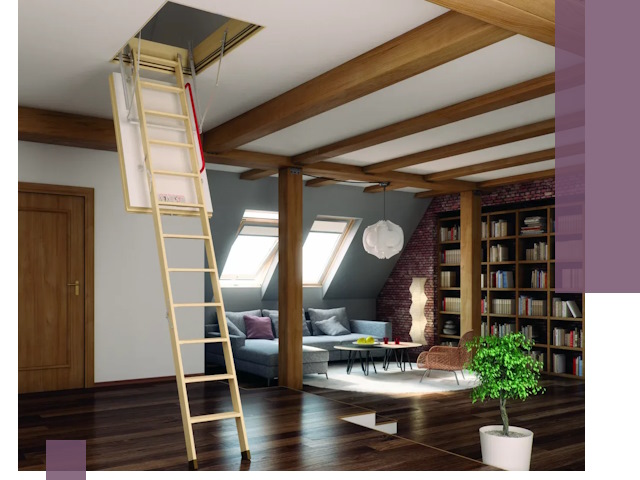 Чердачные лестницы под ключ в Саратове: изготовление и монтаж