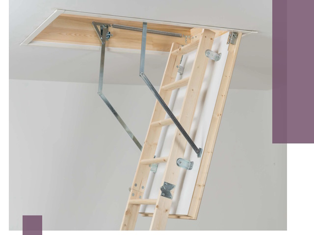 Установка чердачной лестницы под ключ в Саратове