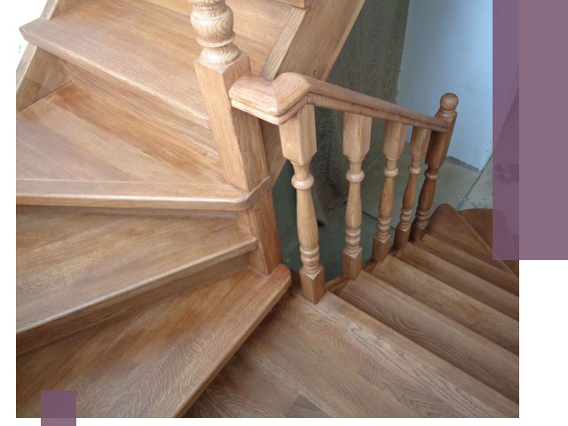 Дубовые лестницы под ключ в Саратове: изготовление и монтаж