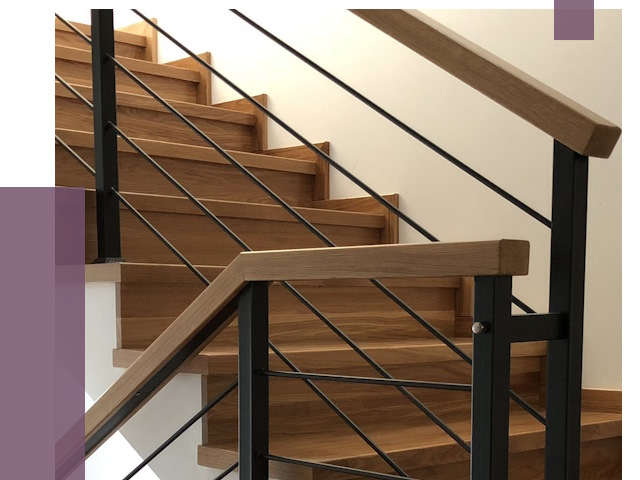 Обшивка металлической лестницы деревом в Саратове от 4349 руб. 