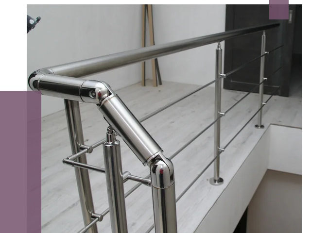 Перила из нержавеющей стали в Саратове от 9005 руб. под ключ | ПРОЛЁТ-Срт