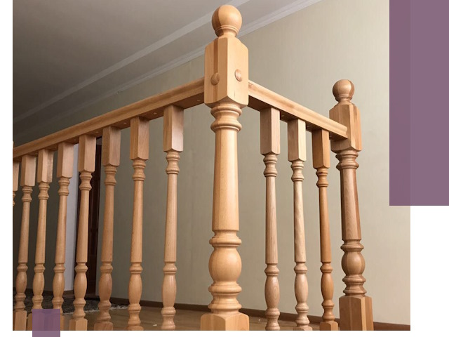 Деревянные перила на заказ в Саратове: монтаж и изготовление