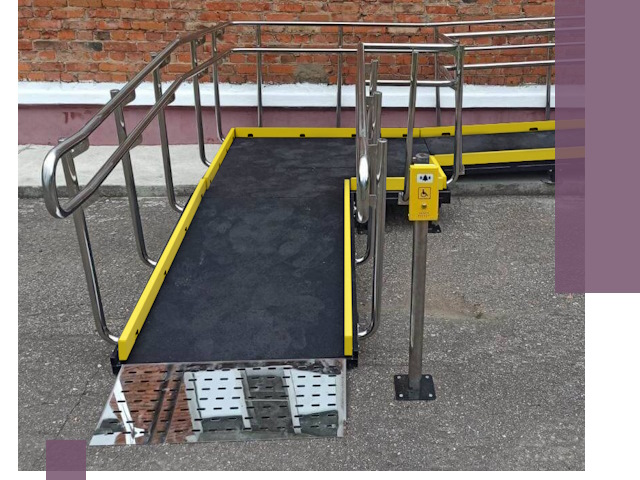 Изготовление наклонных пандусов для инвалидов в Саратове