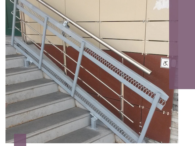 Изготовление откидных пандусов под ключ в Саратове