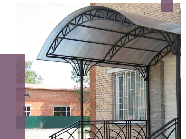 Металлические навесы и козырьки в Саратове от 12791 руб.