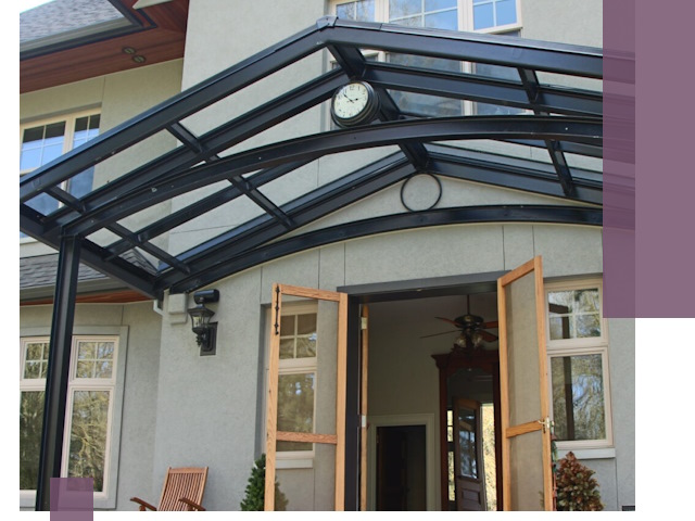 Изготовление и монтаж навесов и козырьков в Саратове