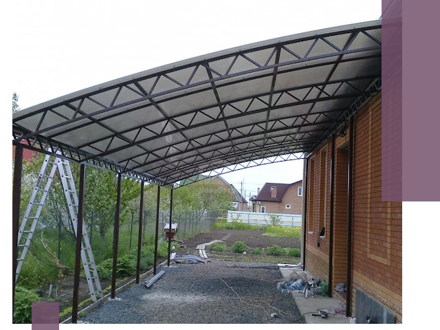 Профессиональный монтаж навесов под ключ в Саратове