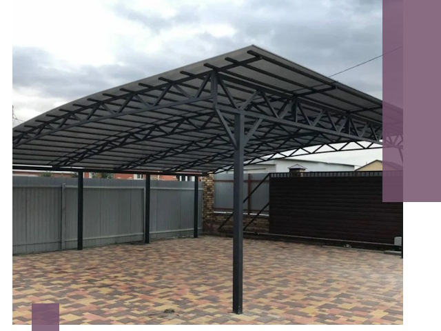 Недорогие навесы под ключ в Саратове — изготовление и монтаж