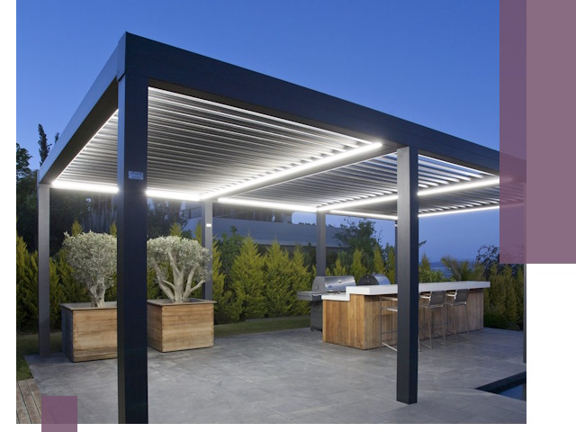 Навесы отдельно стоящие под ключ в Саратове из металла и поликарбоната