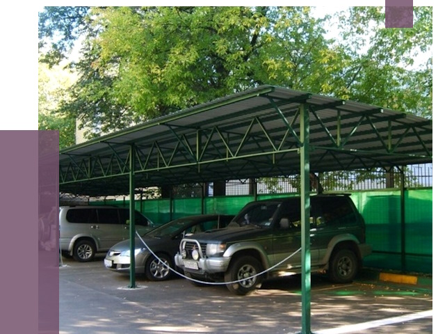 Навесы для парковки в Саратове от 80329 руб. заказать | ПРОЛЁТ-Срт