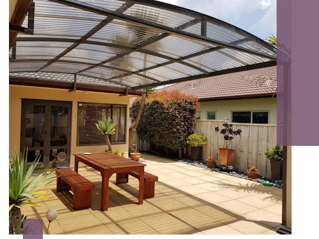 Навесы во двор под ключ в Саратове — изготовление и монтаж