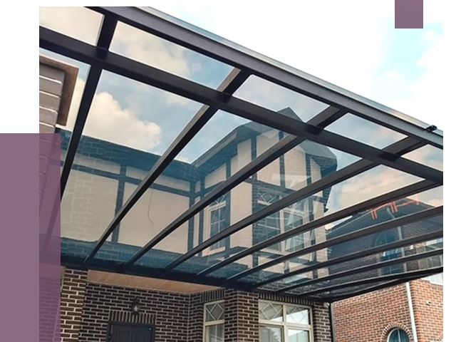 Навесы из поликарбоната в Саратове от 8616 руб. под ключ — ПРОЛЁТ-Срт