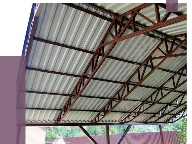 Навесы из профнастила в Саратове от 7368 руб. | ПРОЛЁТ-Срт