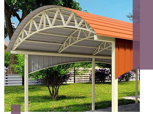 Навесы из профнастила под ключ в Саратове — установка и монтаж