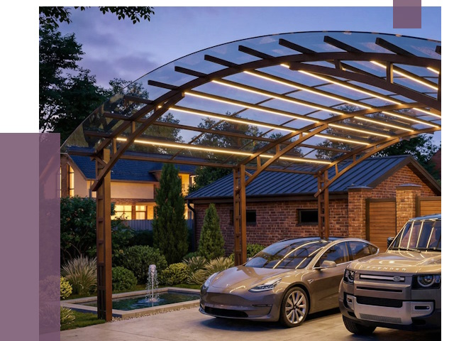 Металлические навесы в Саратове от 12689 руб. под ключ — ПРОЛЁТ-Срт