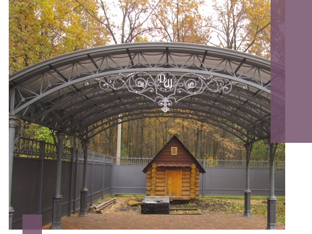 Кованые навесы премиум-класса под заказ в Саратове