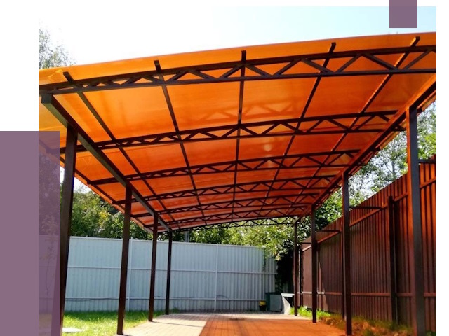 Односкатные навесы под ключ в Саратове от 13149 руб. 