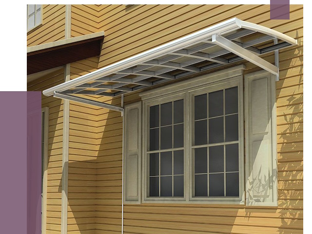 Козырьки над окнами в Саратове от 7624 руб. — монтаж, покупки | ПРОЛЁТ-Срт