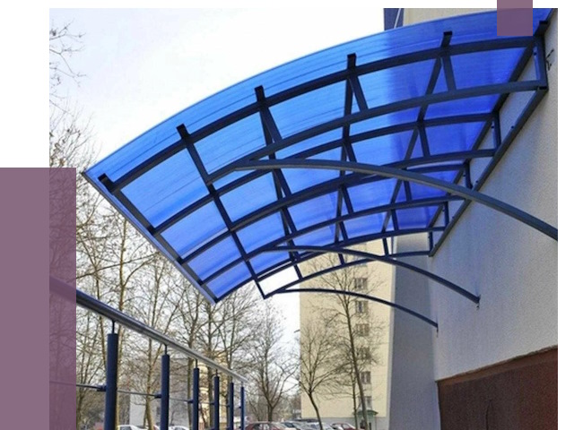 Козырьки из поликарбоната в Саратове от 4298 руб. под ключ | ПРОЛЁТ-Срт