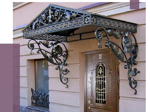 Кованые козырьки в Саратове под ключ от 12740 руб. — ПРОЛЁТ