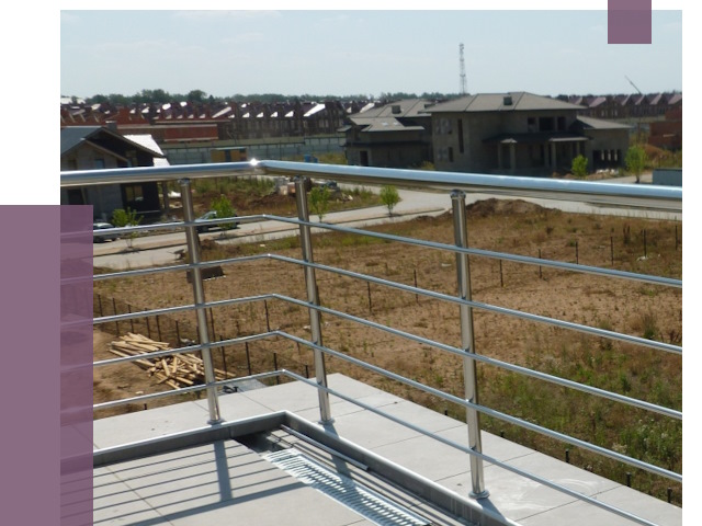 Парапеты из нержавеющей стали в Саратове от 7982 руб. за м² | ПРОЛЁТ-Срт