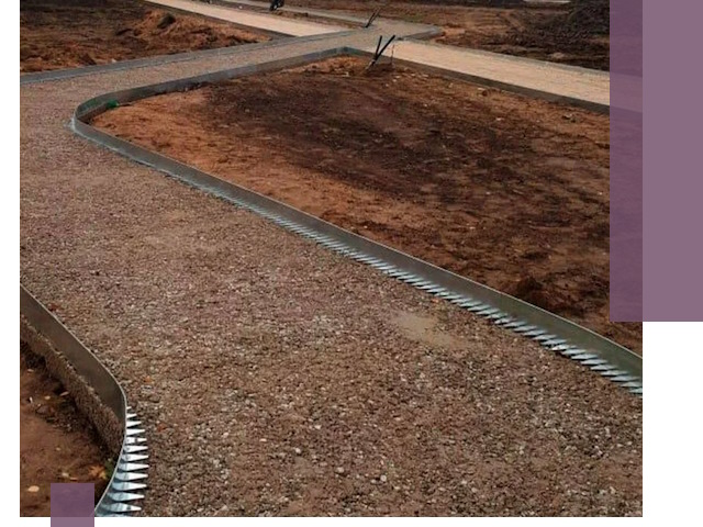 Металлические бордюры под ключ в Саратове — изготовление и монтаж