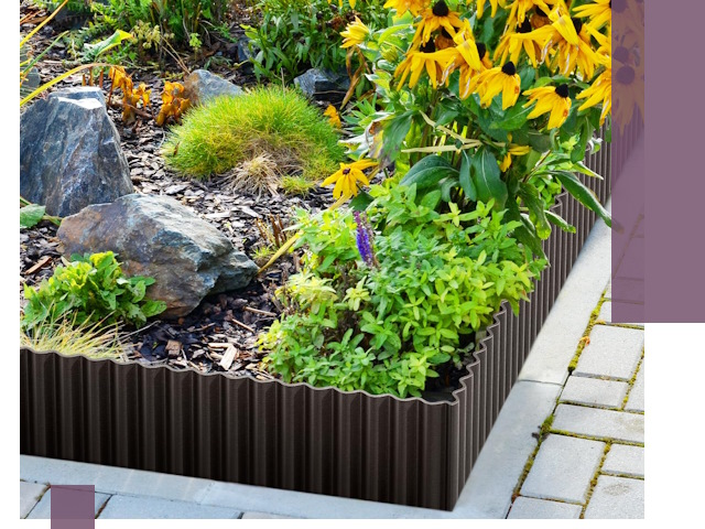 Металлические бордюры для клумб в Саратове — производство и монтаж