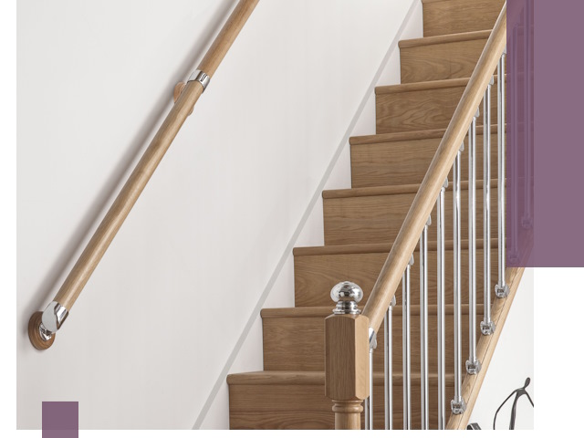 Пристенные поручни из стали и нержавейки под монтаж в Саратове